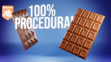 🍫How to make a Chocolate in Blender using Geometry Nodes