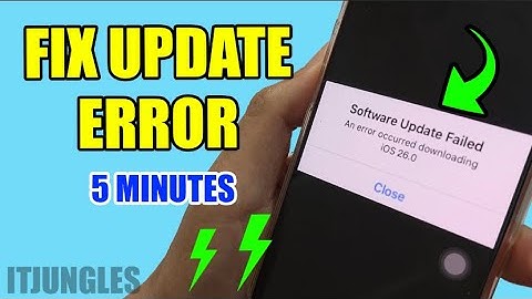 iPhone wil niet updaten? Los de foutmelding 