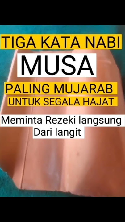 TIGA KALIMAT SAKTI SEMULA JADI