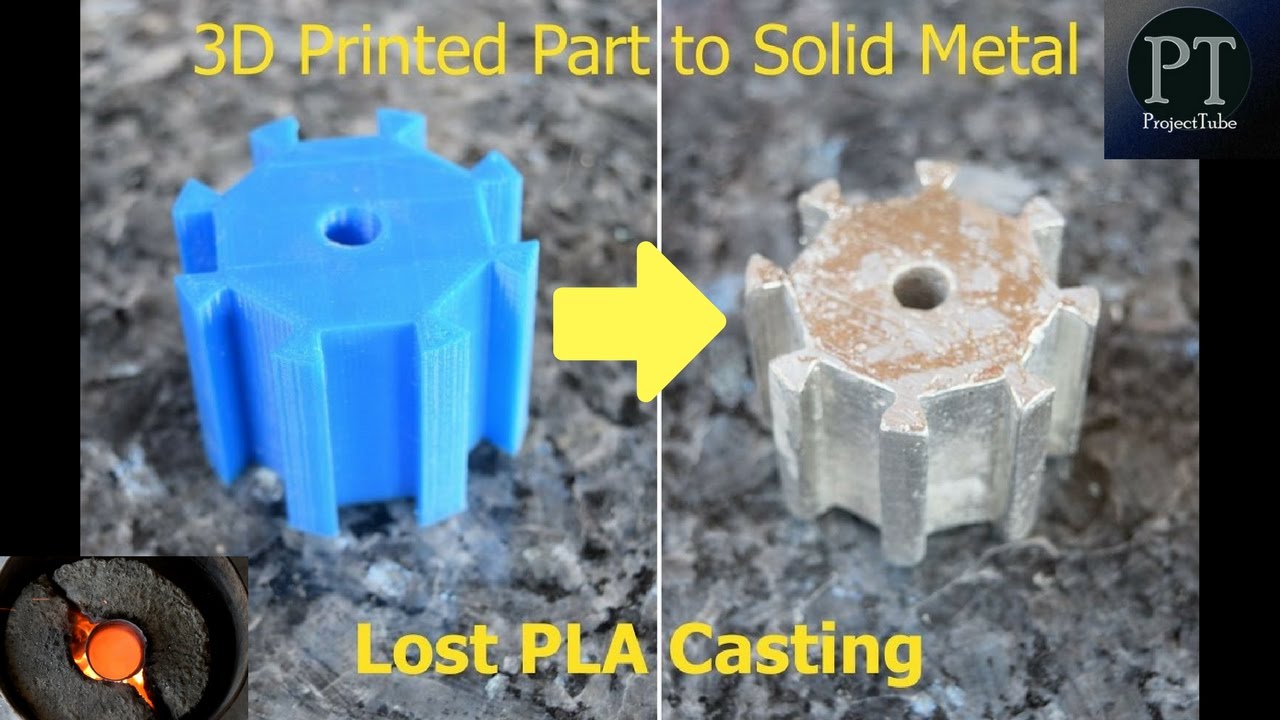 Casting Metal Parts into 3D Printed Molds 