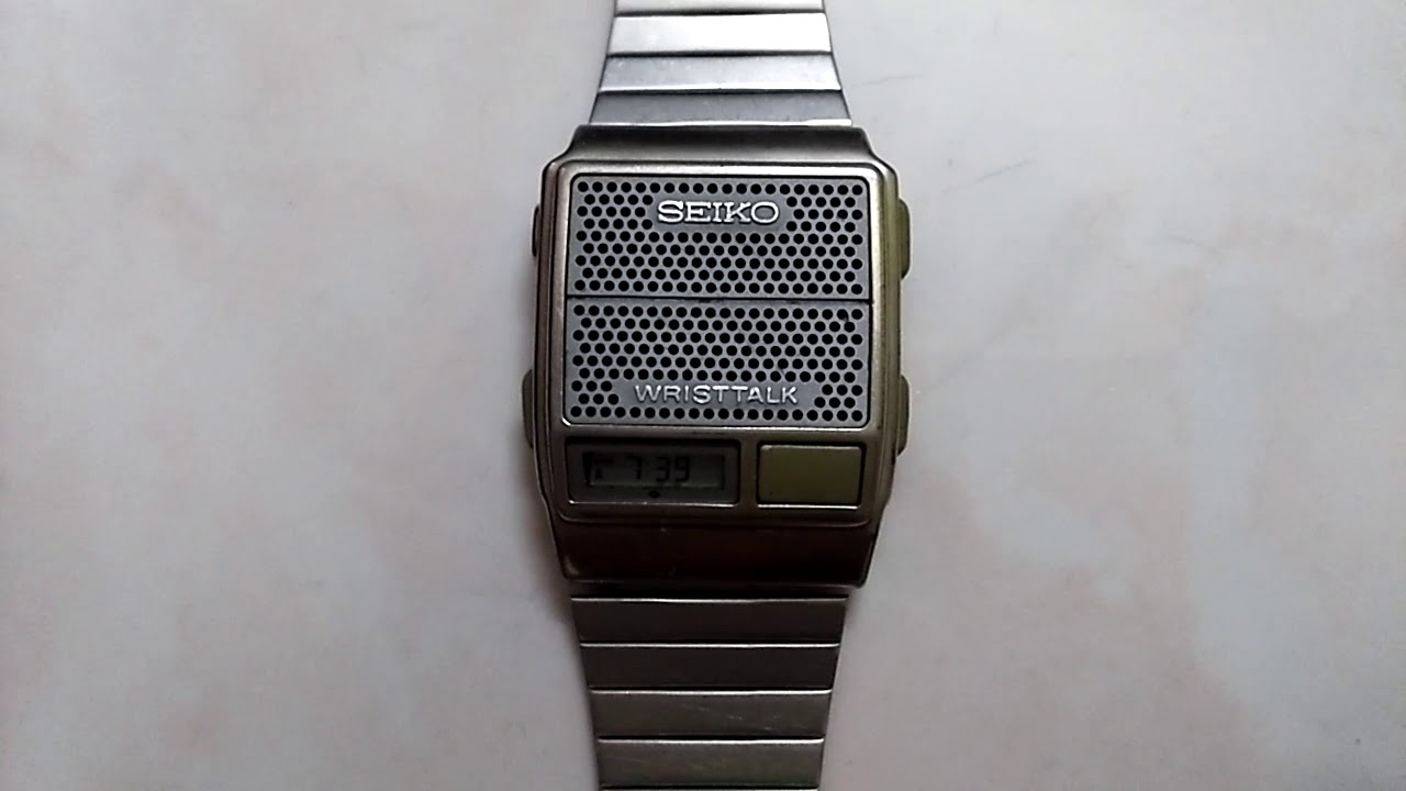 Vintage Seiko A964-4AOA wrist talk watch - YouTube