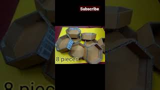 How to make hexagon panel light with cardboard | #hexagon