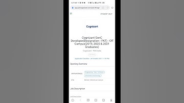 Cognizant GenC Off Campus Drive 2022 | 2021 | 2020 | 2019 Batch - Recruitment 2021