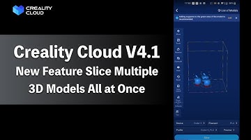Creality Cloud V4.1 New Feature: Slice Multiple 3D Models All at Once