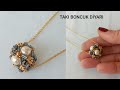 Süslenmiş Boncuklu Top kolye/ Boncuklu Top nasıl yapılır/Embellished Beaded Ball Necklace / #diy