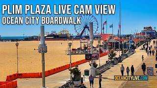 Ocean City, MD Boardwalk & Beach Cam: Plim Plaza Hotel Real-Time Views