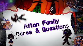 Afton Family Dares &amp; Questions! / FNAF