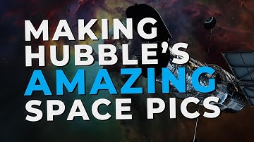 How does Hubble make colorful space pictures?