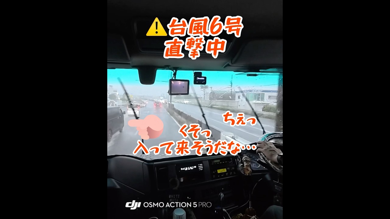【⚠️危険台風直撃中】に〇〇運転〇〇エースに⚠️クラクションだ!しかし安全運転しなきゃとオレが自我を取り戻すw#大型トラック#危険運転#ナイトレイン#エルデンリングナイトレイン