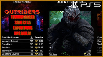 Outriders: ENDGAME Pestilence Technomancer DPS Build - SOLO CT 15 EXPEDITIONS! [PS5 Gameplay]
