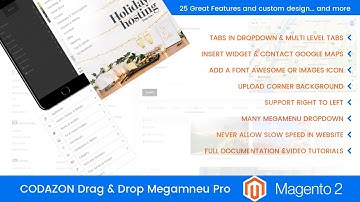 Mega Menu Pro  Drag & Drop  - Magento 2 - CODAZON