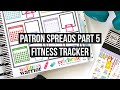 Plan With Me | March Patron Spreads Pt 5 | Fitness Tracker for Marysol | Big Happy Planner