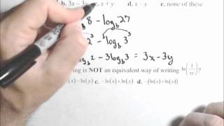 MAT150 Review - Properties of Logs