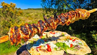 Download Lagu Campfire Chicken GYROS Recipe | Authentic Greek Wraps Cooked Outdoors MP3 Download Lagu Campfire Chicken GYROS Recipe | Authentic Greek Wraps Cooked Outdoors MP3