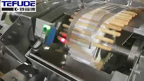 2nd generation grissini bread sticks automatic counting packaging machine