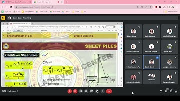 SHEET PILES: Cantilever and Anchored Sheet Piles l Foundation Engineering (CE-4I)