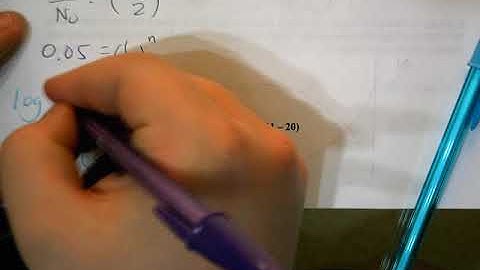 P30 D3.3b - Half-Life with Logarithms