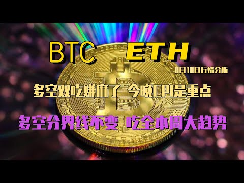 2023年8月10日BTC与ETH行情分析，震惊！多头是否发力，比特币剑指30500？今晚CPI数据公布，注意行情多空分界，关注趋势#eth#btc#虚拟货币#加密货币#炒币#合约#CZ#数字货币交易