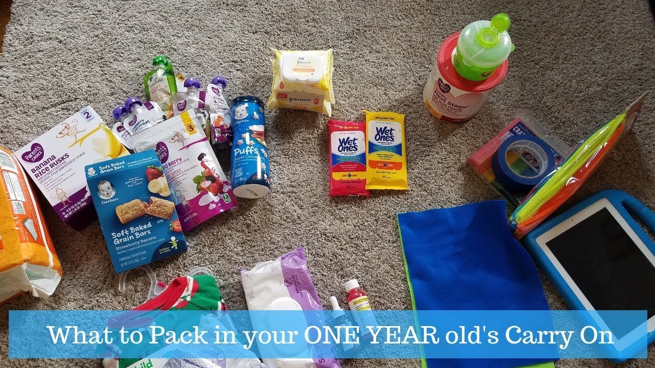 What to Pack for Toddler Carry On YouTube