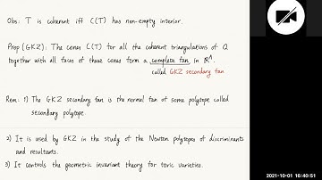 Tony Yue Yu - Generalizing GKZ secondary fan using Berkovich geometry - NonArchTrop Oct 1st, 2021