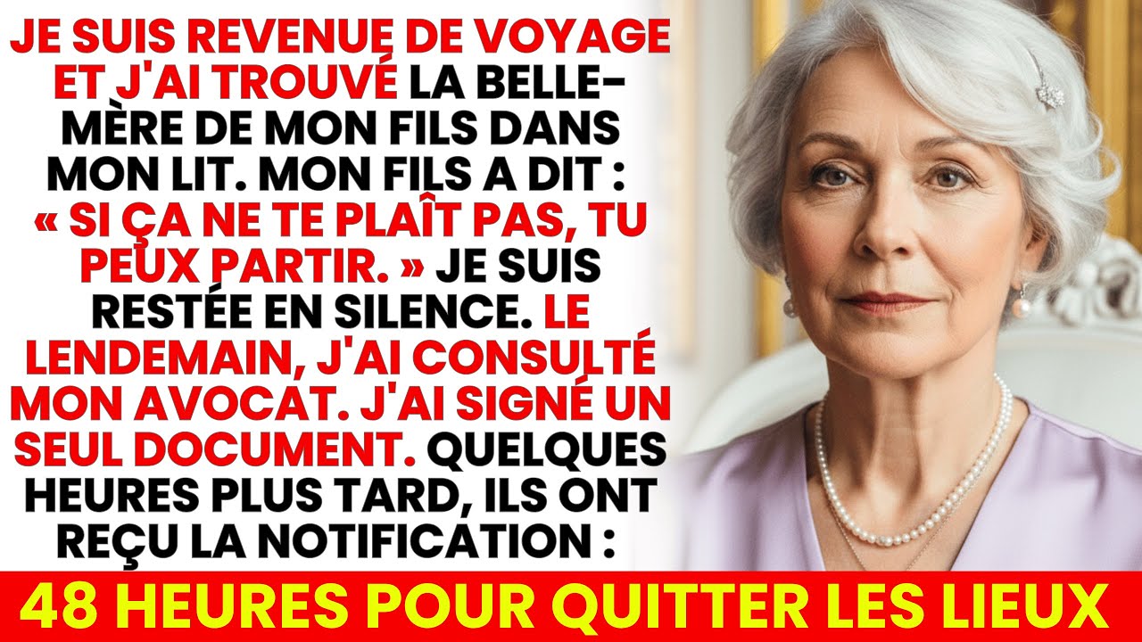 Mon Fils A Donné Ma Chambre À Ma Belle-Mère... Alors J’ai Préparé Un Document Spécial Pour Eux...