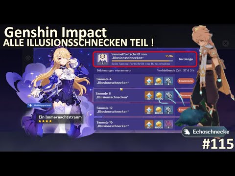 Genshin Impact #115: Alle Illusionsschnecken (mit Zeitstempel) Teil 1 (Neues Kleidungsstück)