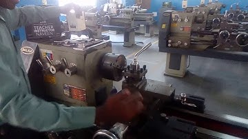 Lathe machine Thread cutting operation [ NAVEEN M INSTRUCTOR ] SJBIT