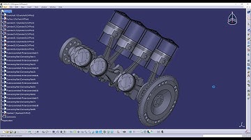 V8 Engine Mechanism in CATIA V5(How a V8 Engine works?)