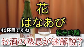 【清酒】【花　はなあび】お酒　実況　軽く一杯（46杯目）　清酒（純米吟醸）　花　はなあび