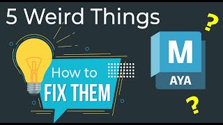5 Weird Things Maya Does & How to Fix Them!