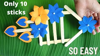 DIY Ice cream sticks wall hanging craft ideas/Home Decor/Wall hanging craft with Popstick/craft idea