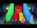 Mario Party 10 Minigames - Mario Vs Rosalina Vs Peach Vs Luigi (Master Difficulty)