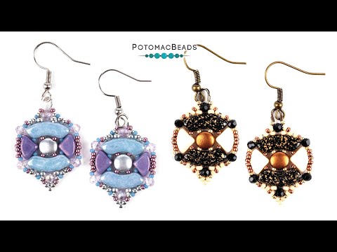 Ancient Portal Earrings - DIY Jewelry Making Tutorial by PotomacBeads