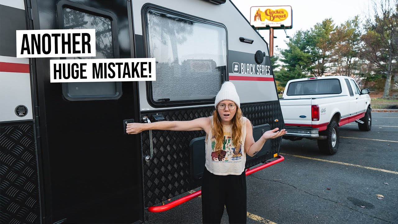 ⁣Overnight RV Camping in a Cracker Barrel PARKING LOT! - We’re Locked Out AGAIN!?