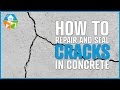 How to repair, seal and waterproof large cracks in concrete, cement, steel, pvc