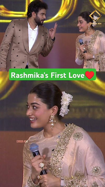 Watch Full Video☝️ Rashmika's First Love 😍♥️ #rashmikamandanna #rashmika