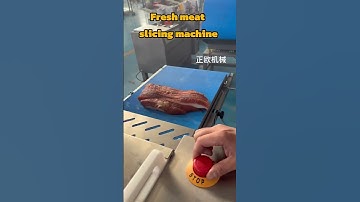 A cutting-edge slicing machine for fresh meat.#Meat #machine #cutting #kitchen #convenient #food