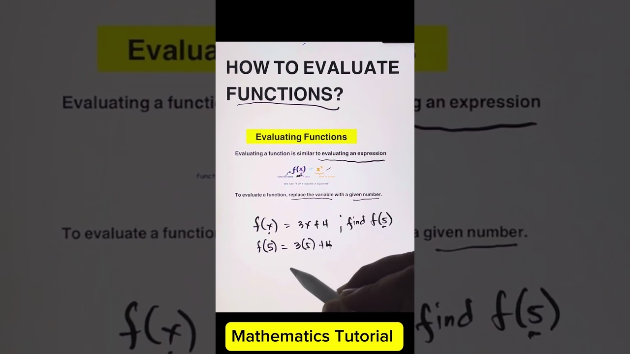 How to Evaluate a function