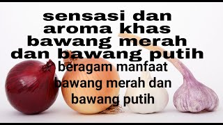 bawang merah dan bawang putih punya manfaat bagi kesehatan selain punya aroma khas masakan indonesia