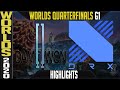 DWG vs DRX Highlights Game 1 | Worlds 2020 Quarterfinals Day 9 | Damwon Gaming vs DragonX G1