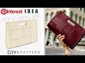 DIY Wicker Purse Bag sewing at home looks like a store bought bag | Free pattern