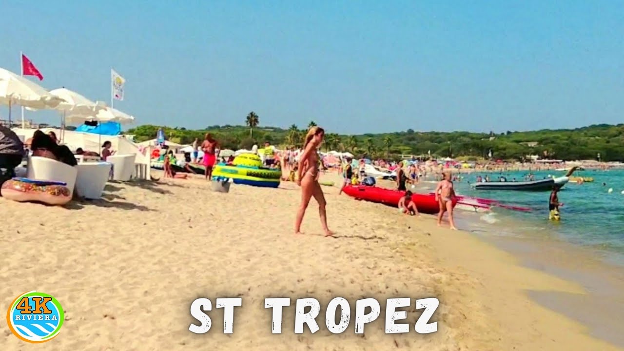 Beach Walk Saint Tropez 4K 💛 Pampelonne Beach 