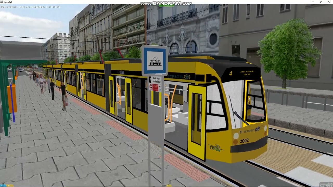 OpenBVE / Siemens-Combino Supra (uj) / 4-6 Villamos vonal (5.Resz)