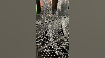 Large holes expanded mesh production #expandedmesh #satisfying #foryou #shorts #expandedmeshmachine