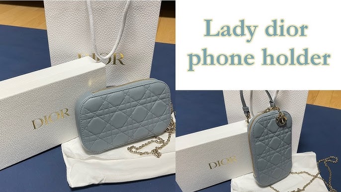 Shop Christian Dior LADY DIOR LADY DIOR PHONE POUCH by sweetピヨ