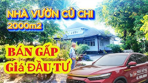 🛑BIỆT THỰ NHÀ VƯỜN 2000m2 XÃ CỦ CHI GIÁP RANH HÓC MÔN GẦN QL 22 CHỢ VIỆT KIỀU |#Chuyenbietthu