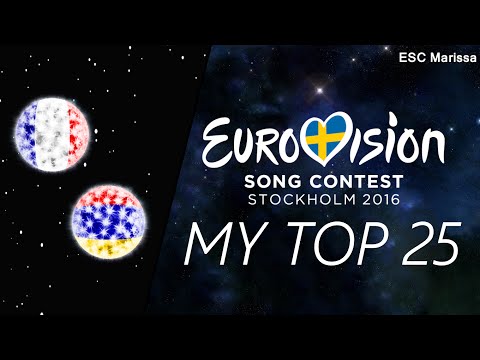 Eurovision 2016 l MY TOP 25 l So far (02/03/16)