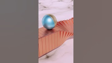 "Rolling Ball Meets Twisting Path 🔥 Hypnotic Loop!" #satisfying #motiongraphics #blender3d #shorts