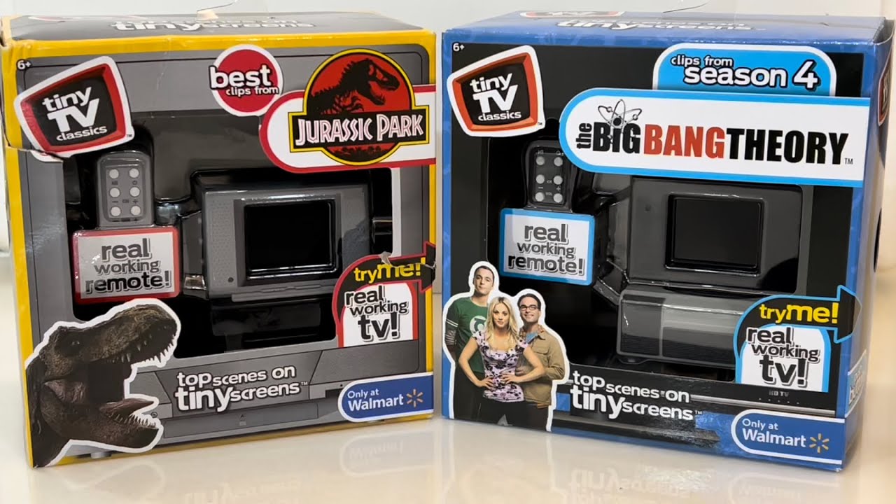 Tiny TV Classics Jurassic Park & The Big Bang Theory Review YouTube