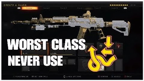BLACK OPS 4 Worst Class setup(never use this class)